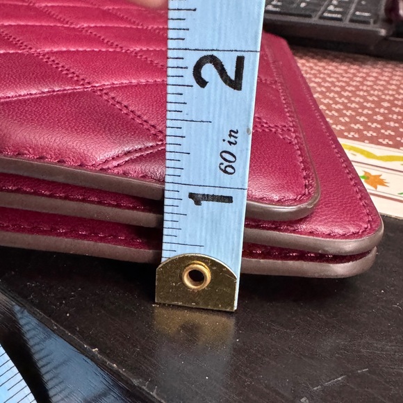 Tory bunch Elegant Burgundy Quilted Chain Bag - Picture 16 of 17